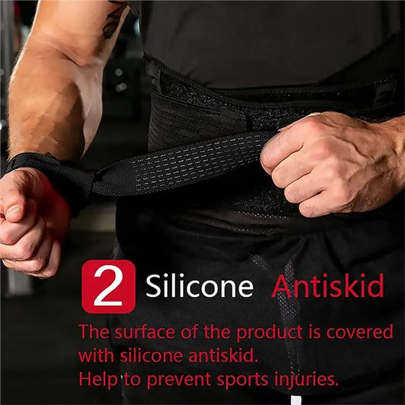 GORRILA GEARZ Non-Slip Grip/strength multi use Strap (Black)