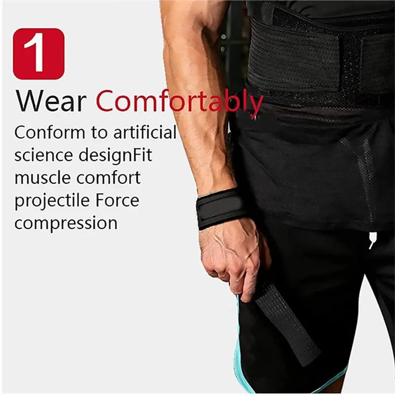 GORRILA GEARZ Non-Slip Grip/strength multi use Strap (Black)