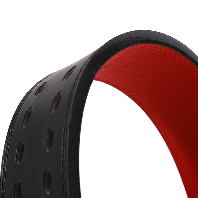 GORRILA GEARZ Weightlifting Belt : Leather Lever Buckle Waist Support Powerlifting Strong Pull Squat Deadlift Gym Training Powerlifters
