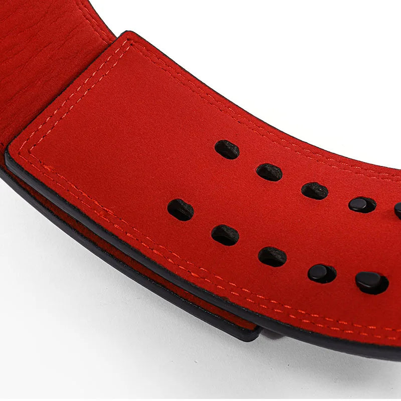 GORRILA GEARZ Weightlifting Belt : Leather Lever Buckle Waist Support Powerlifting Strong Pull Squat Deadlift Gym Training Powerlifters